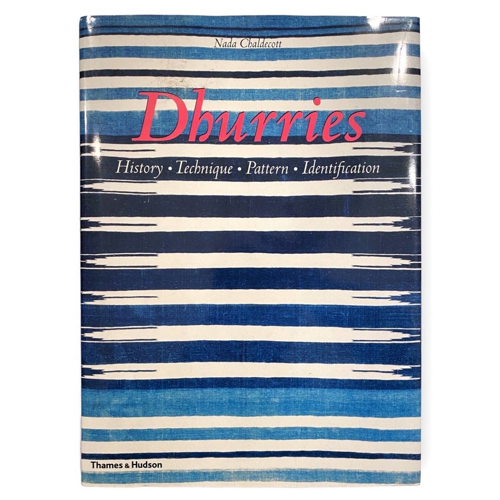 Dhurries: History, Technique, Pattern, Identification (2003 Hardcover) VG+ Fine
